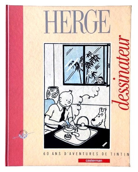 Hergé ⭐ dessinateur, 60 ans d'aventures de Tintin ~ eo 1988, Enlèvement ou Envoi, Tintin, Neuf, Livre ou Jeu