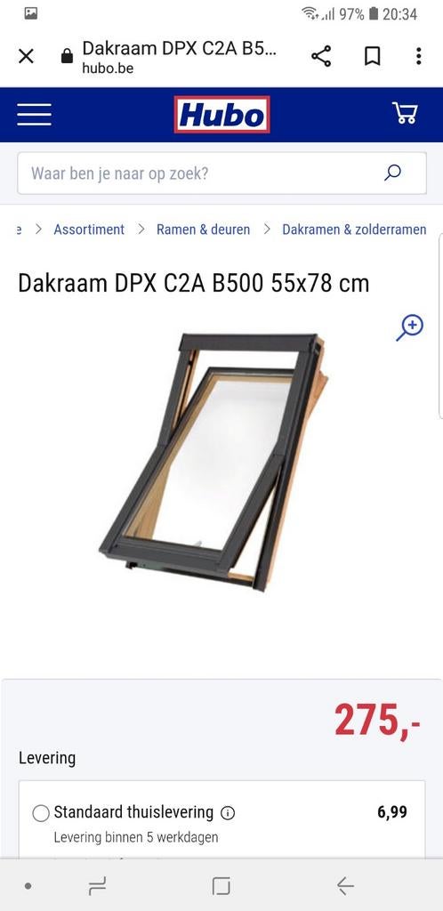 Dakraamen nieuwe inclusief gootstuk panen in Houthalen, Ophalen