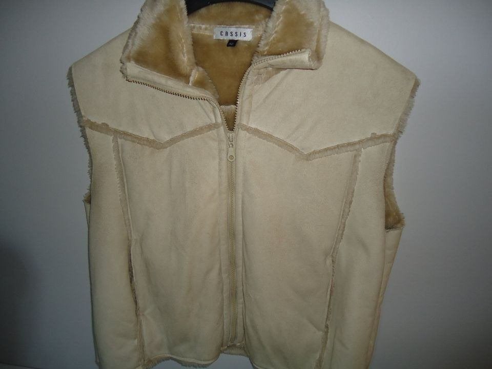 bodywarmer, Ophalen of Verzenden, Zo goed als nieuw, Maat 42/44 (L), Beige