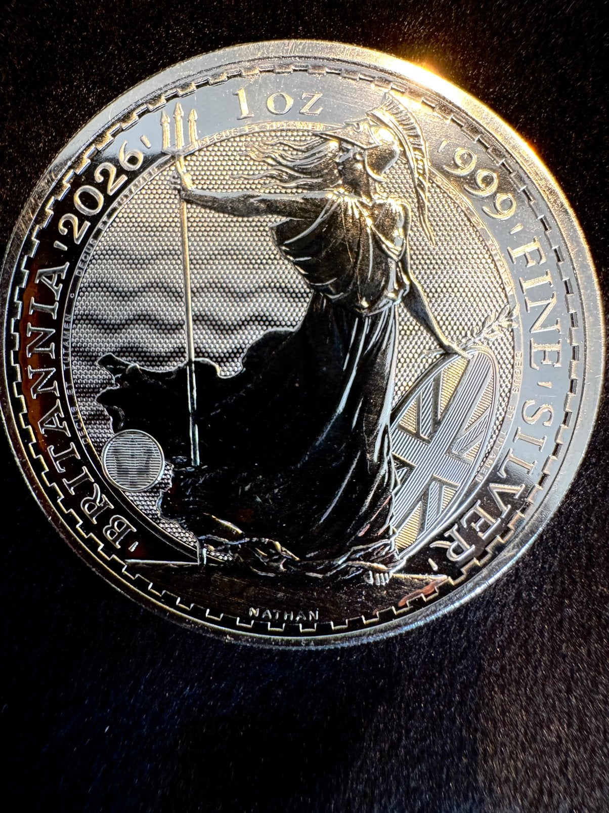 Britannia 1 oz zilver munten .999 van 2026, Postzegels en Munten, Verzenden, Zilver