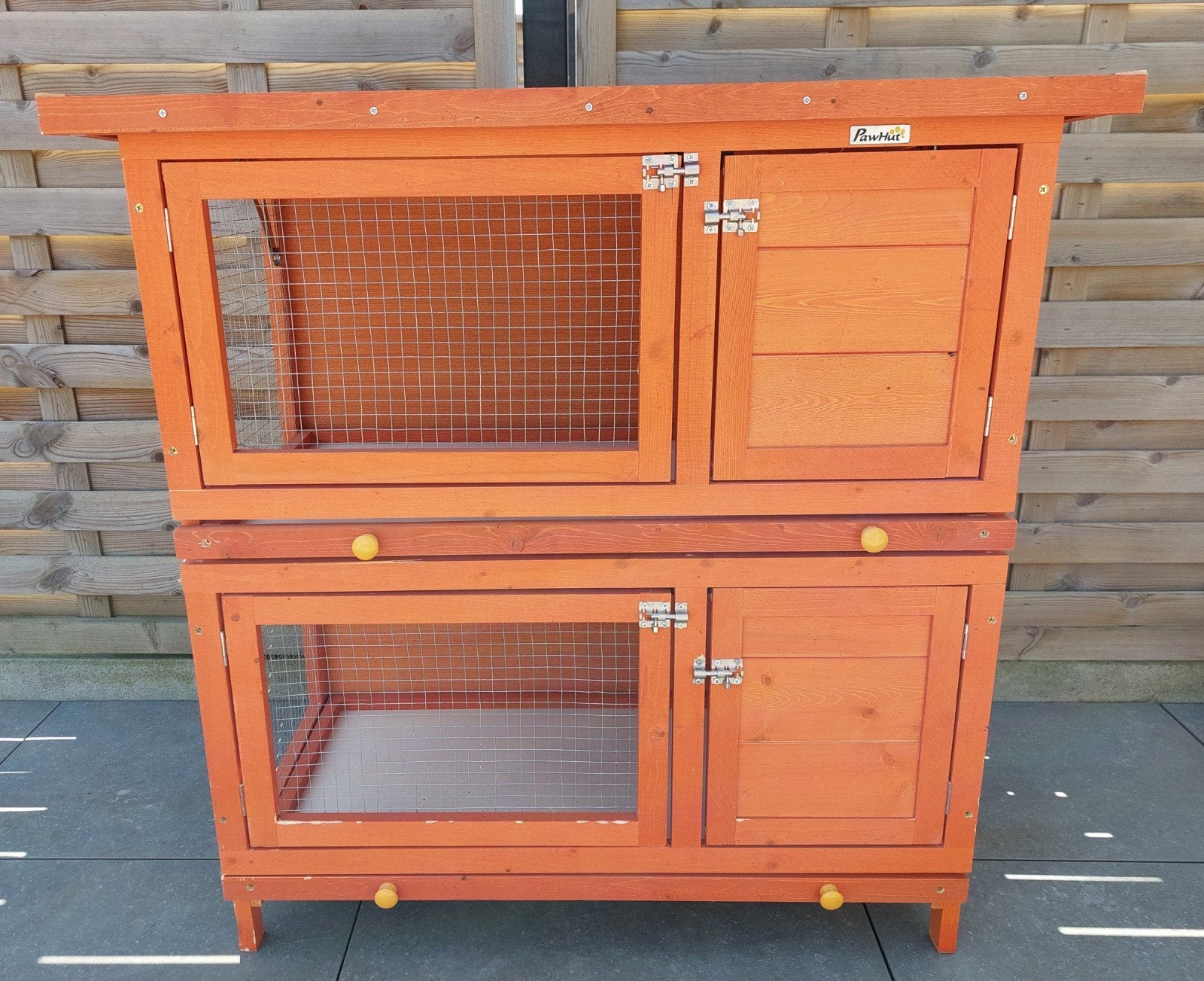 Clapier à 2 niveaux pour lapin (plutôt extérieur), Animaux & Accessoires, 90 cm ou plus, Chinchilla, 75 à 110 cm, Cage