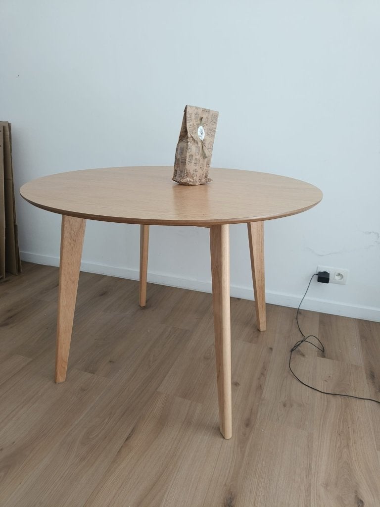 Ronde eettafel, Huis en Inrichting, Ophalen, Scandinavisch, Zo goed als nieuw, Vier personen