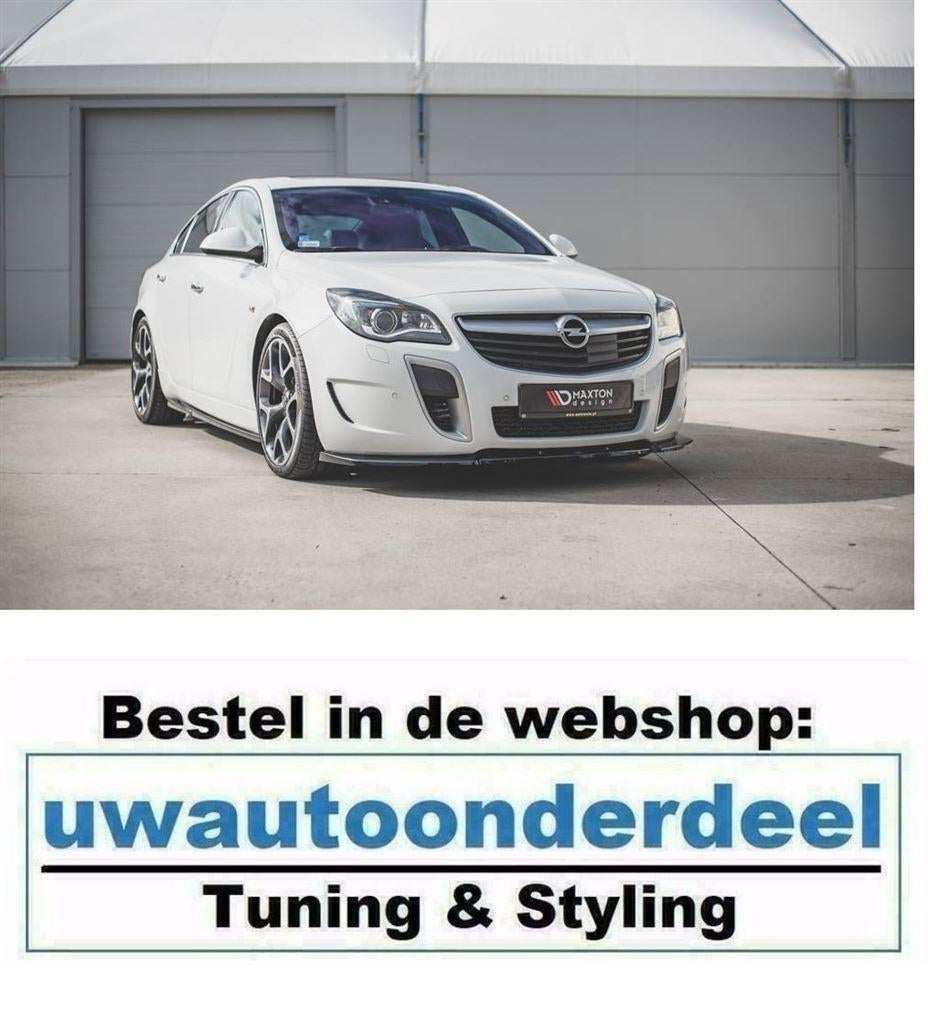 Maxton Spoiler Lip Splitter Voor Opel Insignia OPC Facelift, Auto diversen, Tuning en Styling, Verzenden