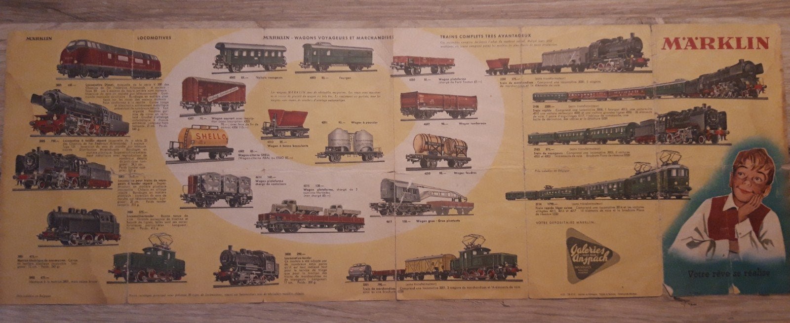 Marklin oude folder met Belgische prijzen, Ophalen of Verzenden