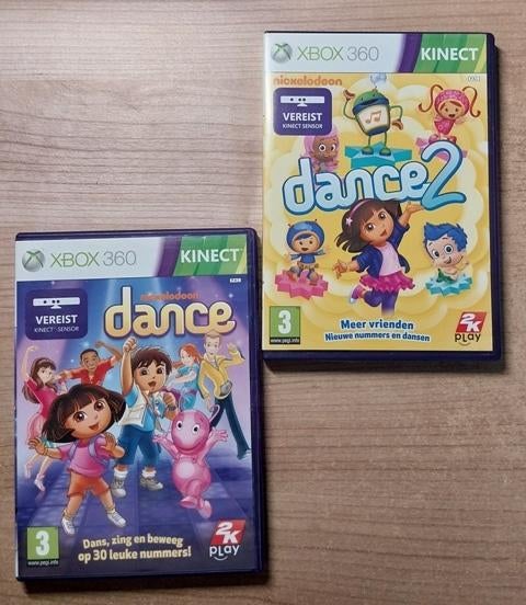 Nickelodeon Dance 1 + 2 (Xbox 360), Games en Spelcomputers, Games | Xbox 360, Muziek, Ophalen of Verzenden, Zo goed als nieuw