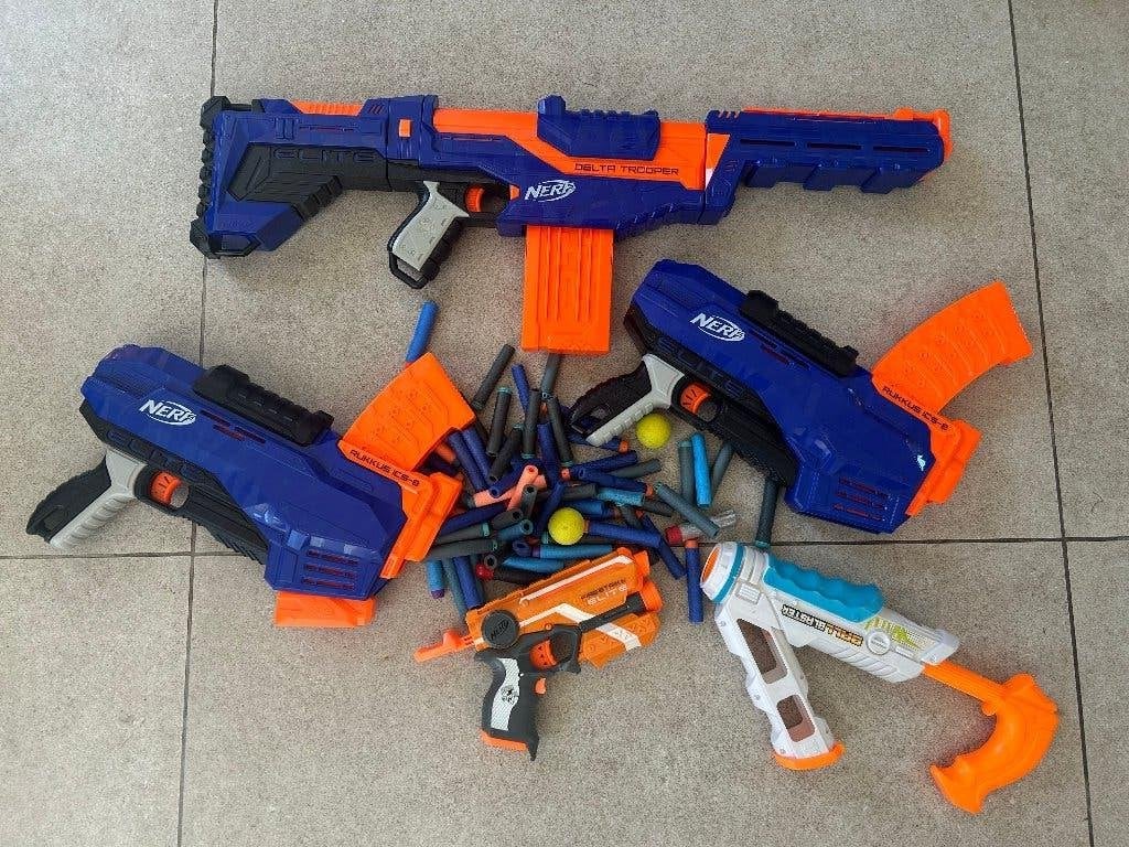 lot de 5 Nerf, Enfants & Bébés, Jouets | Extérieur | Jeu d'action, Enlèvement, Utilisé