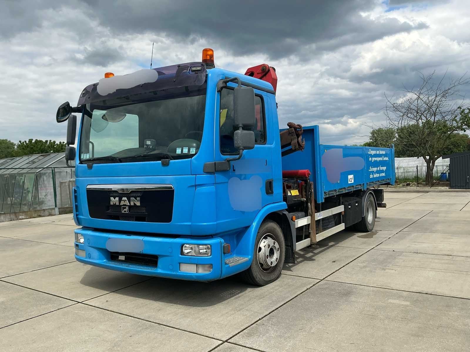 2010 Man TGL 6.8 avec grue et camion-benne, Autos, Camions, Euro 5, Achat, Entreprise, Autres carburants