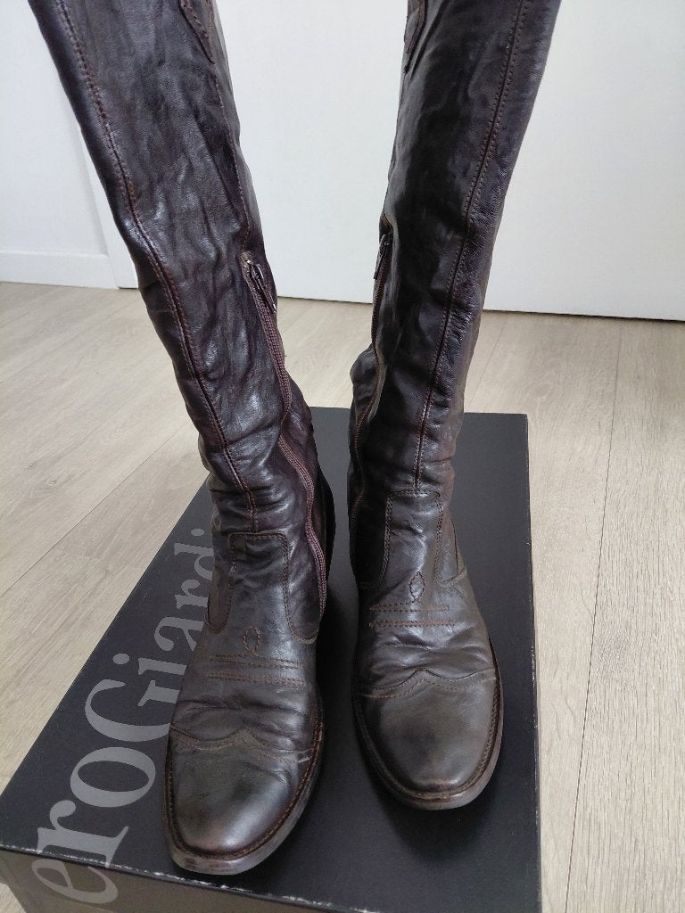 laarzen, Kleding | Dames, Schoenen, Hoge laarzen, Bruin, Ophalen of Verzenden, Nero giardini
