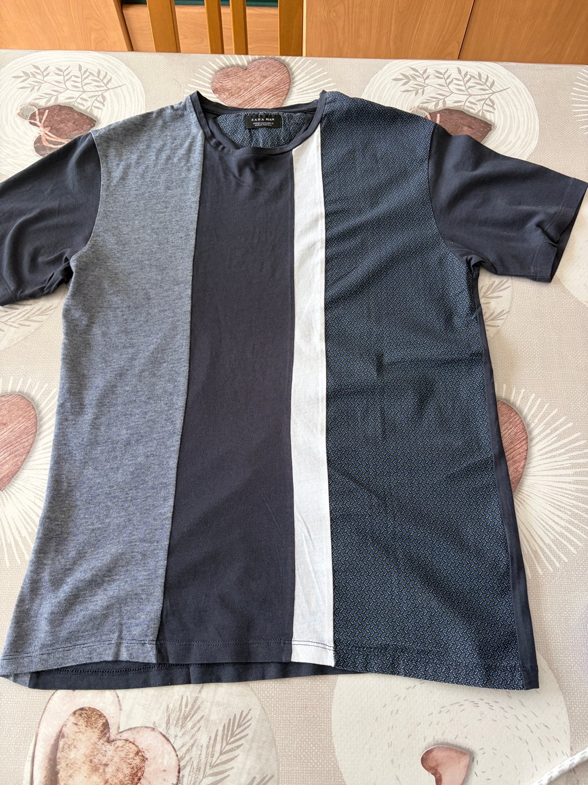 T-shirt voor heren van Zara, maat M, Kleding | Heren, Ophalen of Verzenden, Zo goed als nieuw, Blauw
