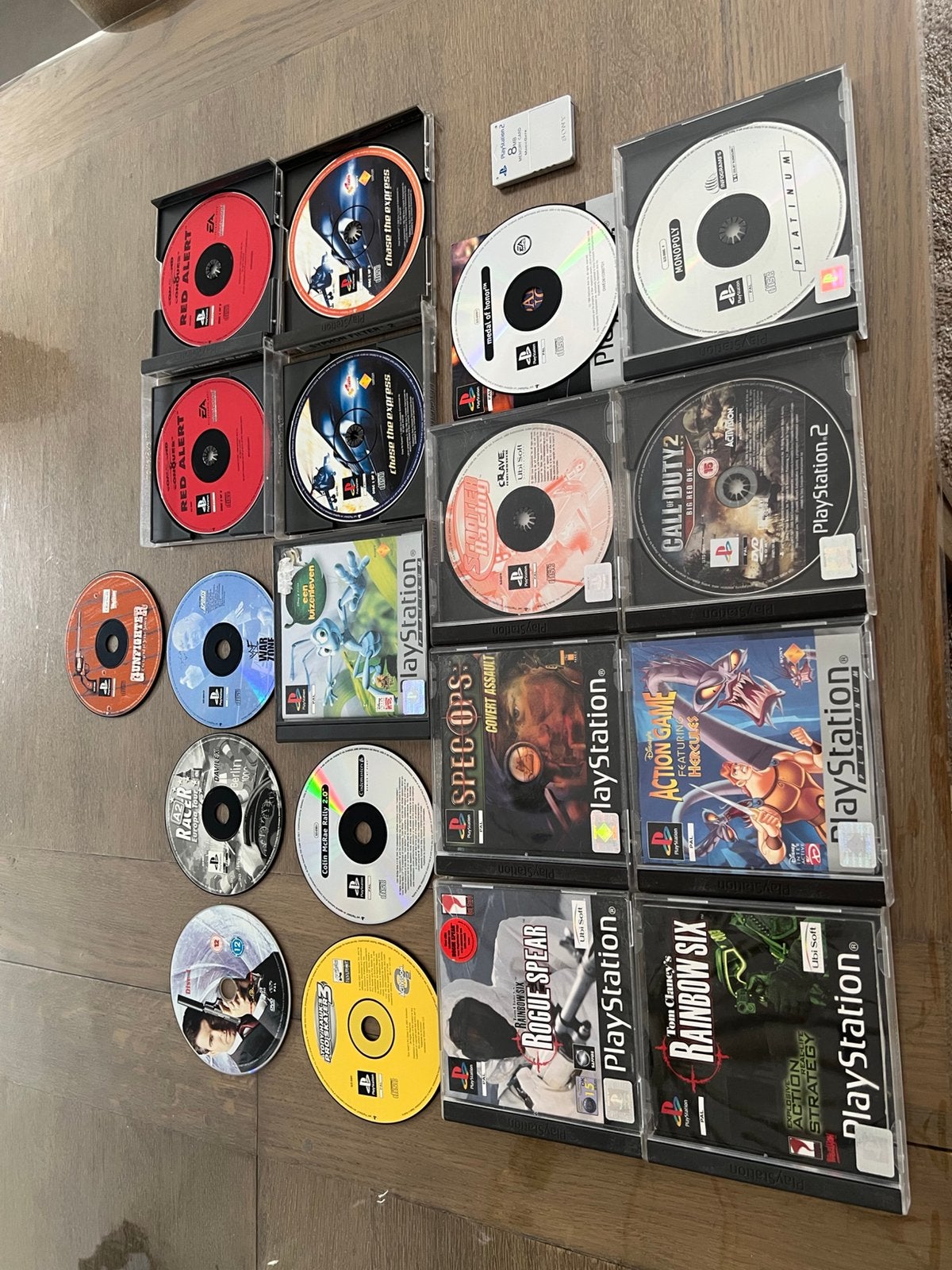 Jeux PlayStation 2 (19) + carte mémoire PlayStation 2, Enlèvement, Comme neuf