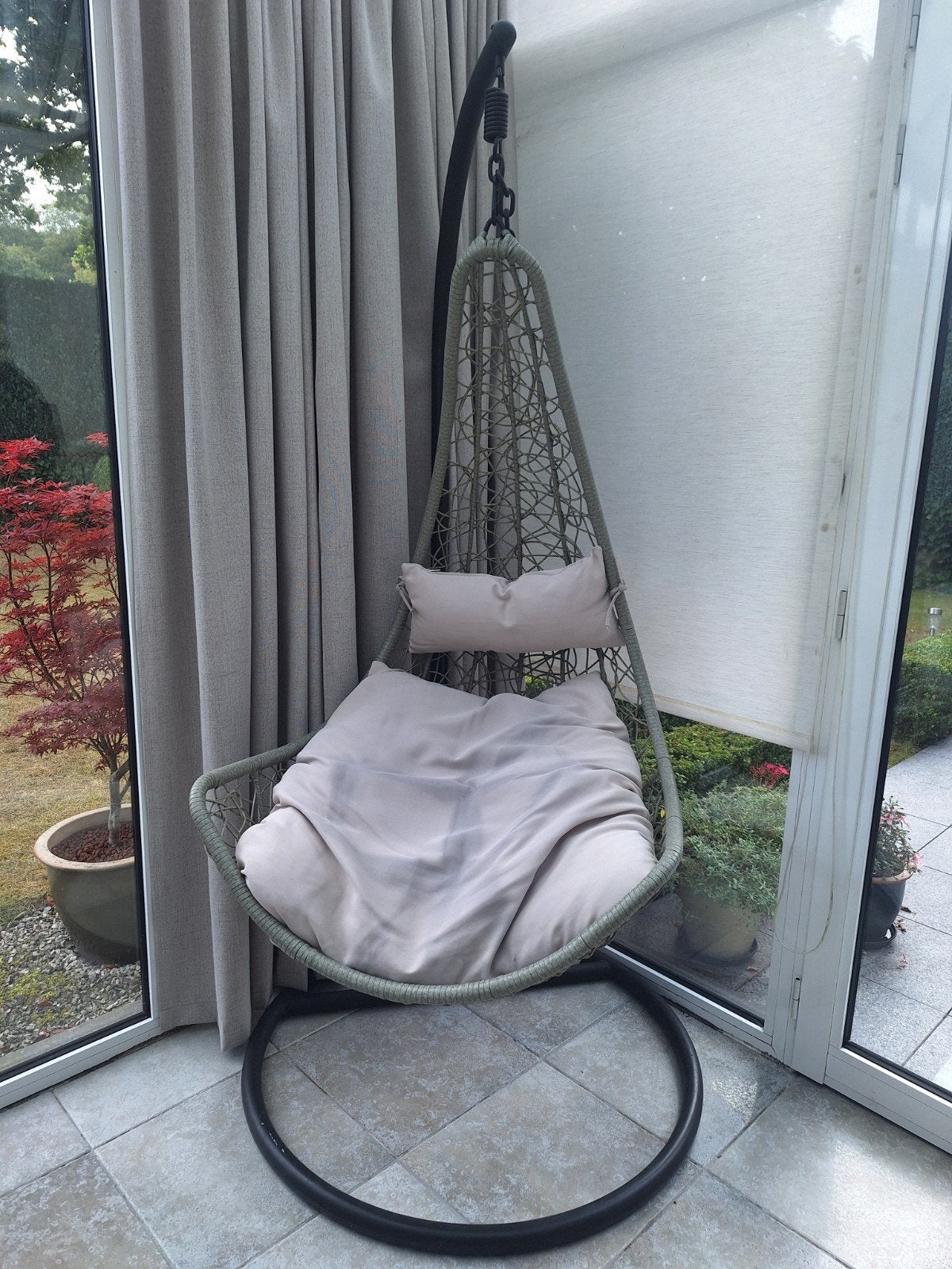 schommelstoel, Tuin en Terras, Tuinstoelen, Ophalen, Gebruikt, Metaal
