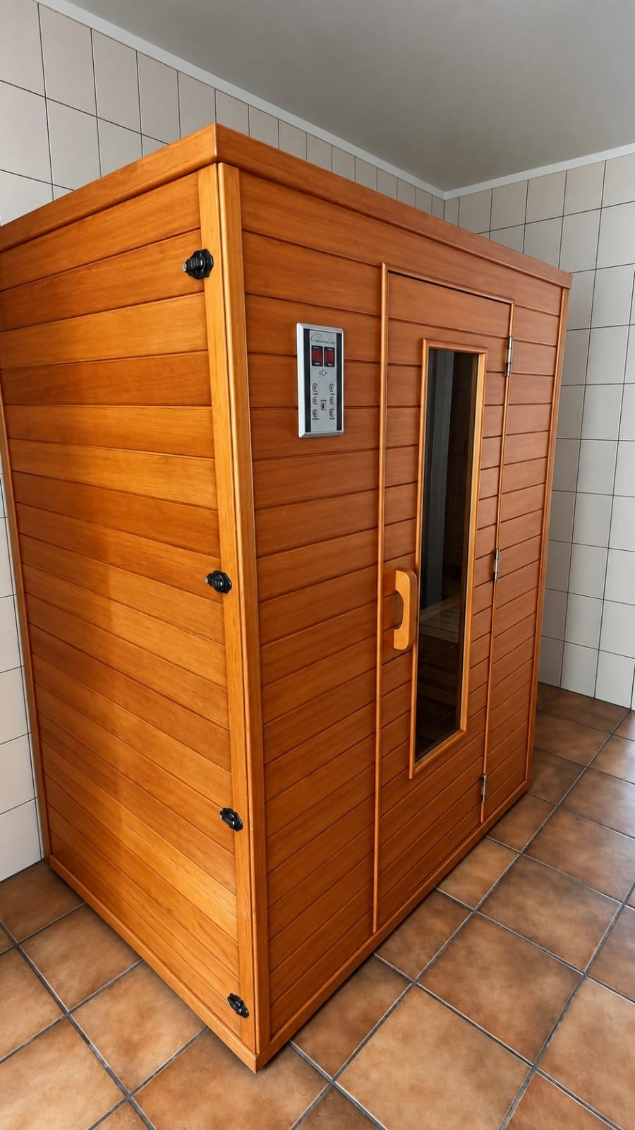 infraroodcabine HL 140 2 personen 2190 w met 6 stralers, Enlèvement, Comme neuf, Infrarouge, Sauna complet