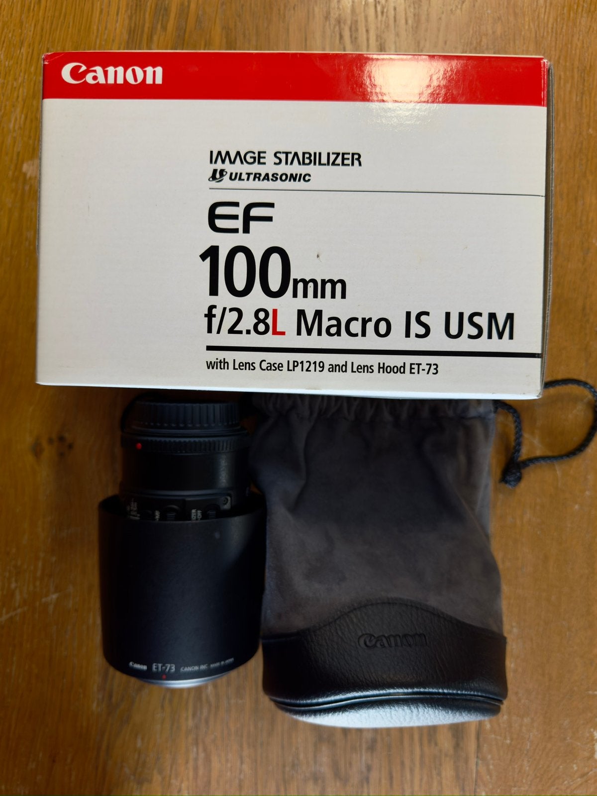Canon EF 100mm macro F/2,8 L IS USM, Canon, Housse/sac de protection, Comme neuf, Objectif macro
