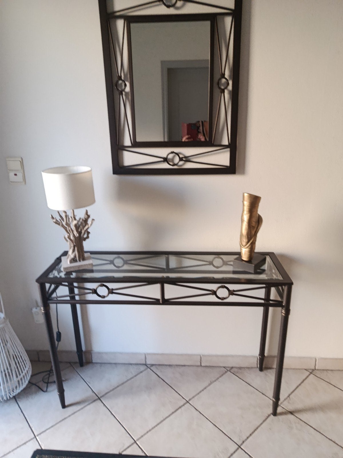 belle console + miroir, Enlèvement, Comme neuf