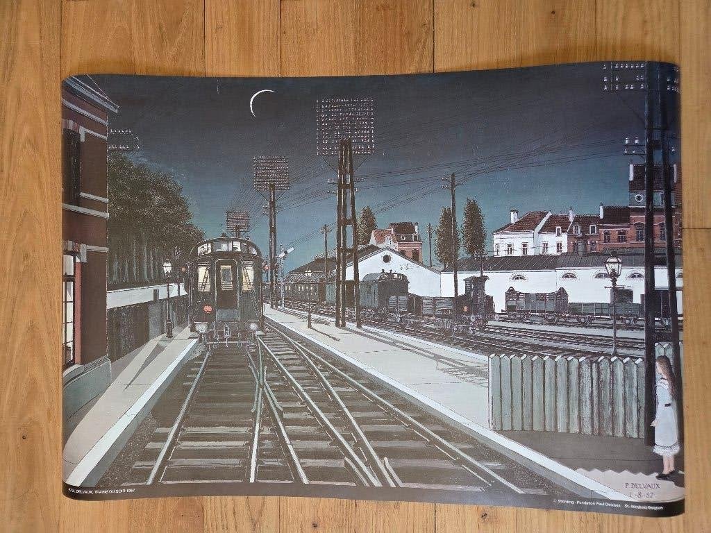Affiche Paul Delvaux, Collections, Enlèvement, Comme neuf