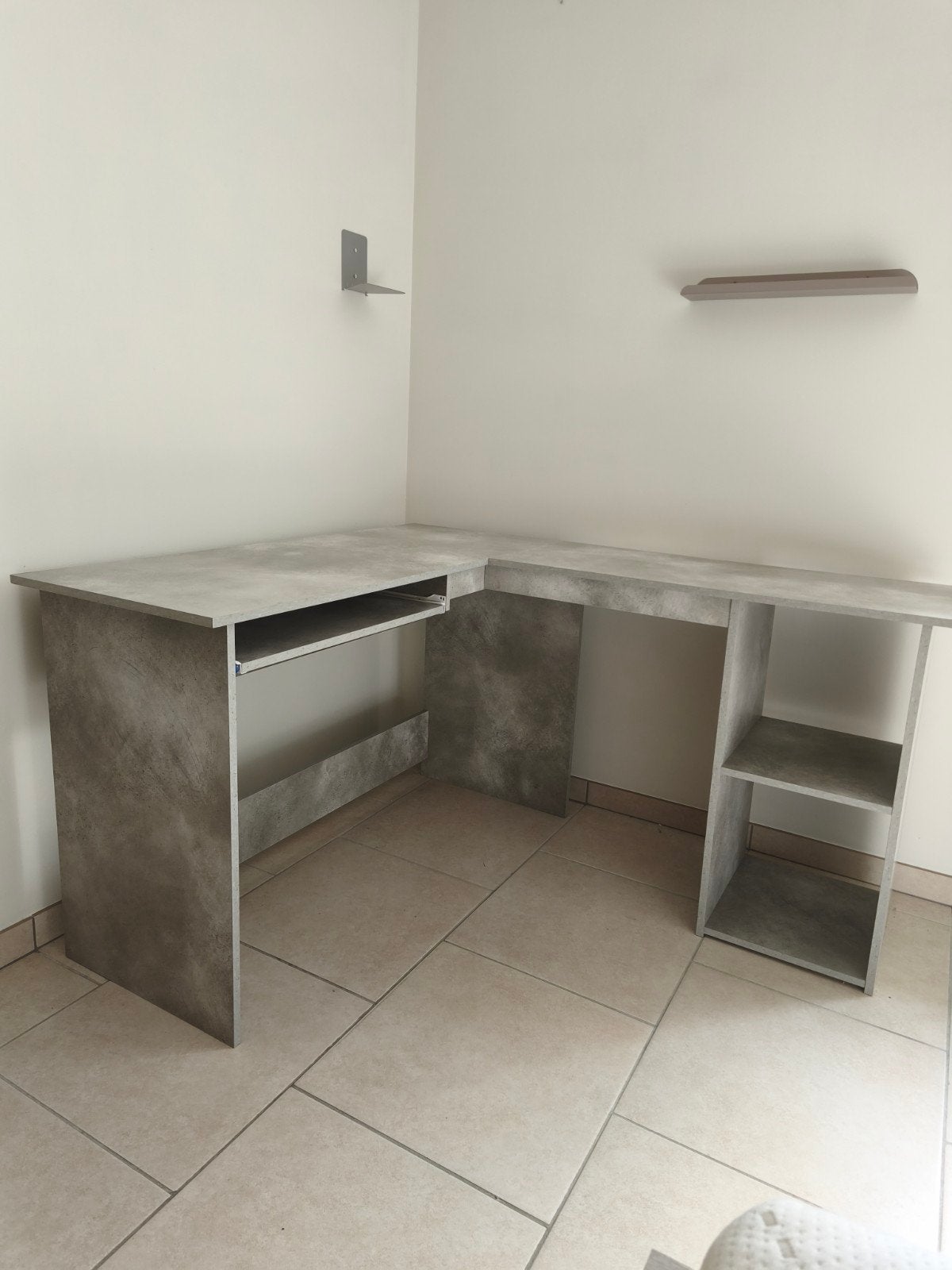 bureau d'angle, Maison & Meubles, Enlèvement, Autres marques, Gris, Bureau d'angle