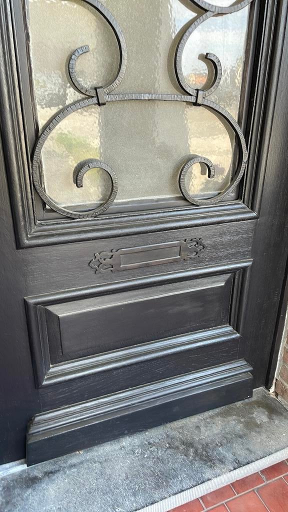 Vintage voordeur, Doe-het-zelf en Bouw, Deuren en Vliegenramen, Ophalen, Zo goed als nieuw