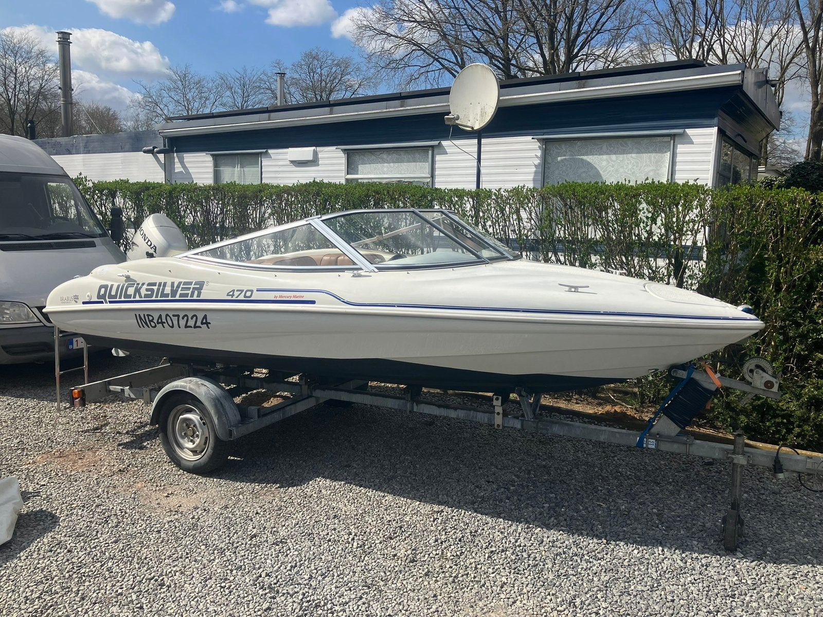 Speedboot QuickSilver 470 sport, Watersport en Boten, Ophalen, Zo goed als nieuw, Quicksilver, Buitenboordmotor