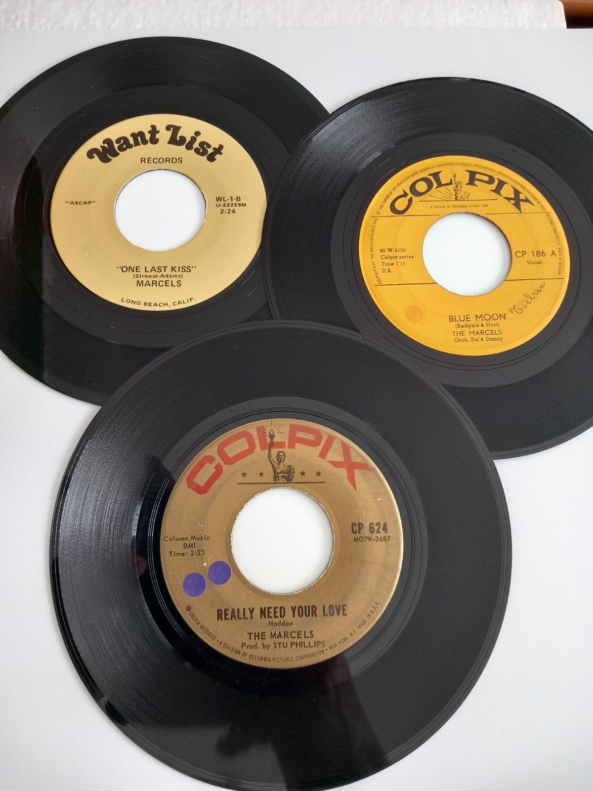 THE MARCELS. 60'S. R&B USA 3 x 45T, Enlèvement ou Envoi