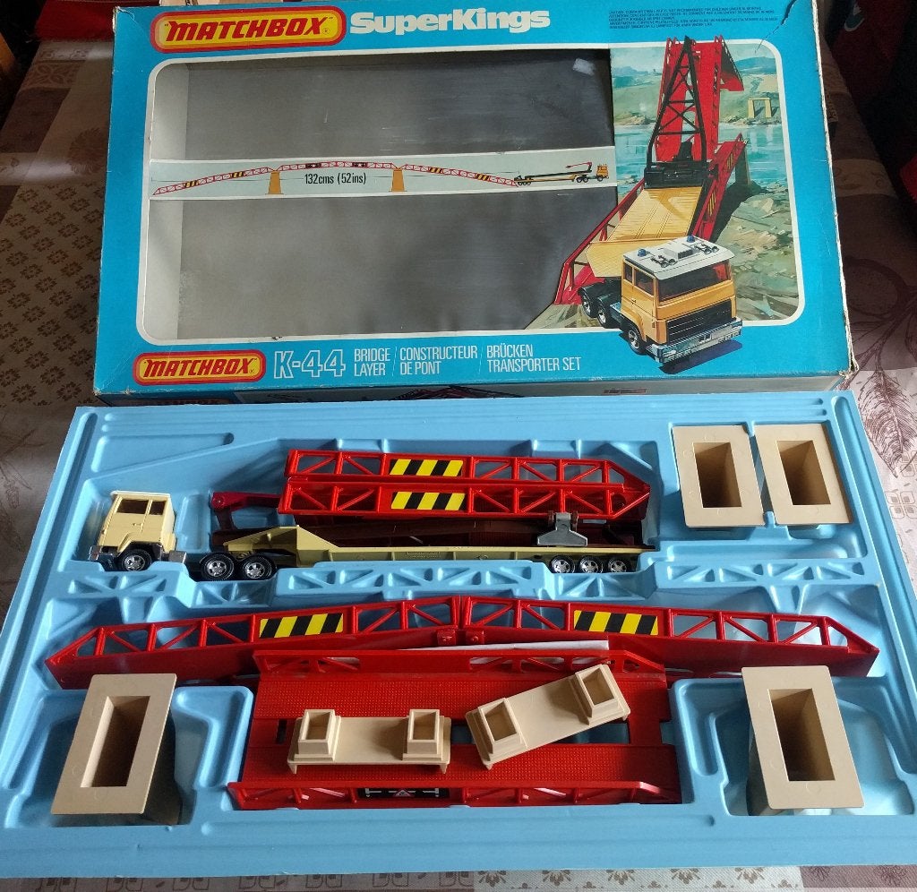 matchbox superkings k-44 Bridge Layer, Ophalen, Zo goed als nieuw, Bus of Vrachtwagen