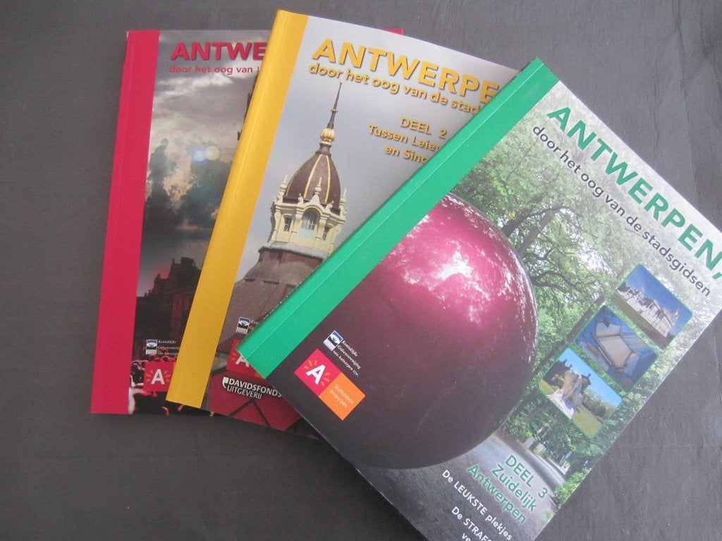 Antwerpen door het oog van de stadsgidsen, 3 delen, Antiquités & Art, Antiquités | Livres & Manuscrits, Enlèvement