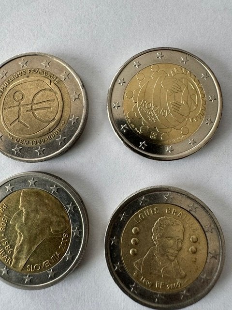 cc Herdenkingsmunten, Ophalen of Verzenden, 2 euro, Losse munt