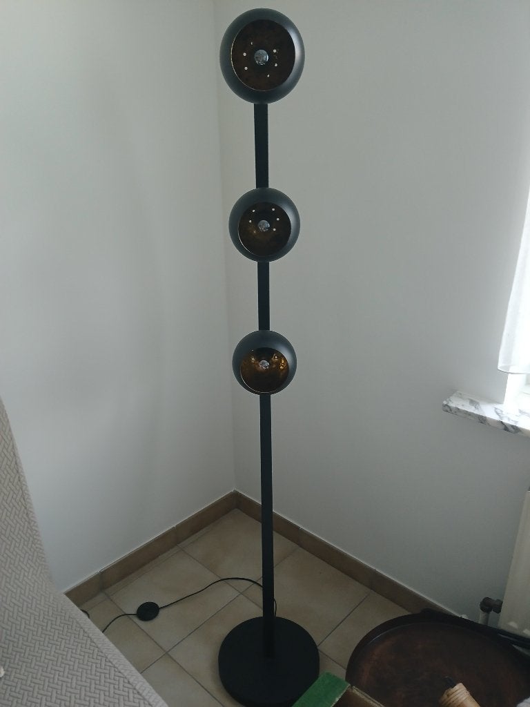 Staanlamp met 3 spots, Ophalen, E14 (klein), Zo goed als nieuw, Metaal