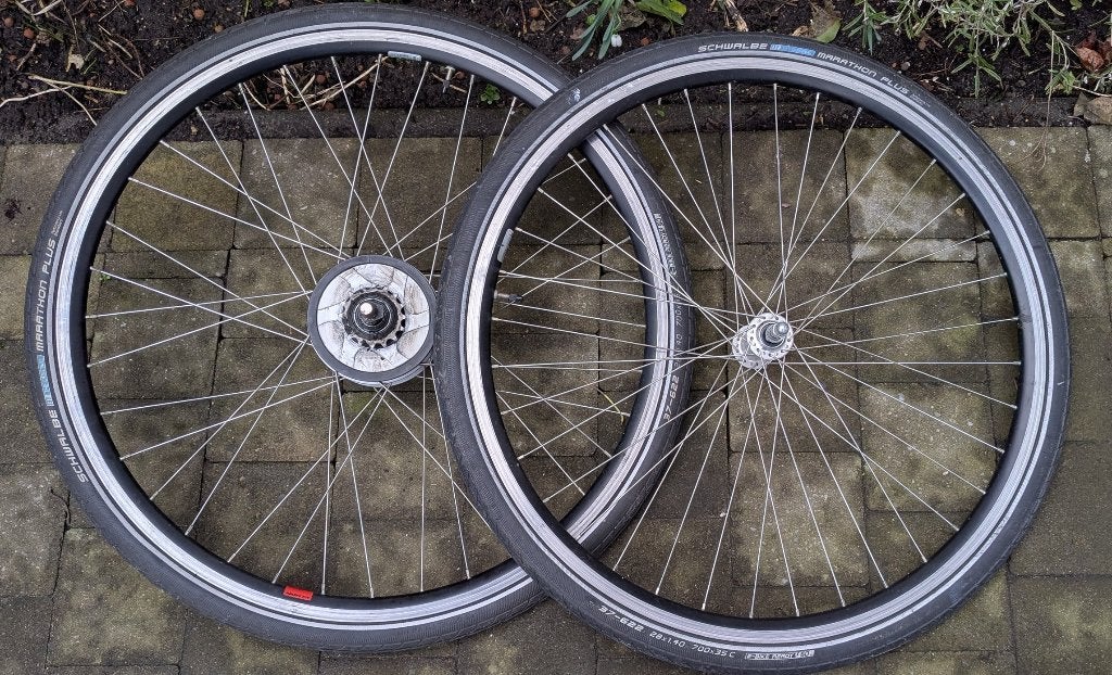 28inch achterwiel, Nuvinci 330, Schwalbe, Ophalen