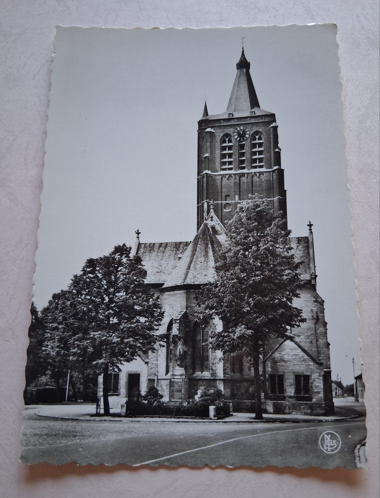 Vintage Postkaart Peer kerk, Verzamelen, Ophalen of Verzenden