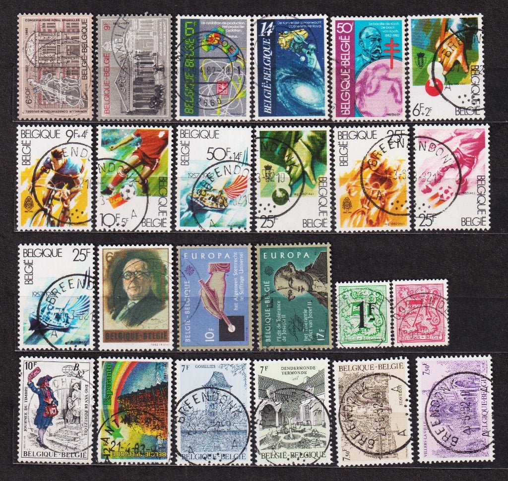 België 1982 volledig jaar gestempeld, Postzegels en Munten, Postzegels | Europa | België, Verzenden, Gestempeld, Gestempeld