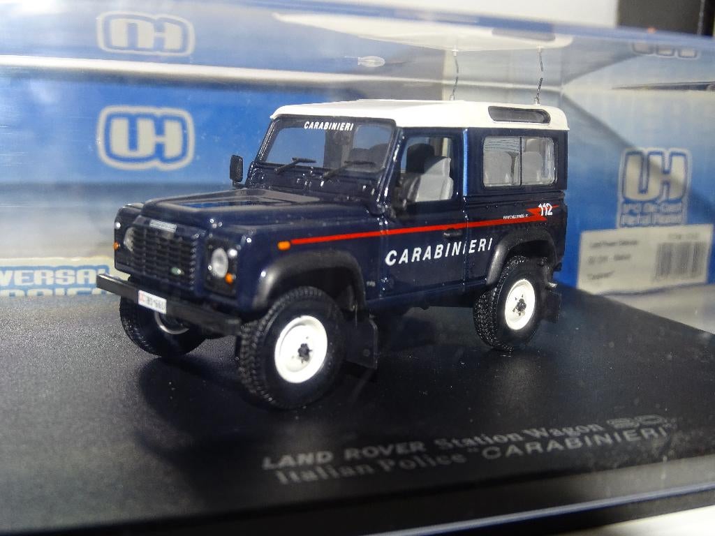 1/43 land rover defender carabinieri gendarmerie police UH, Enlèvement ou Envoi, Neuf, Voiture, Universal Hobbies