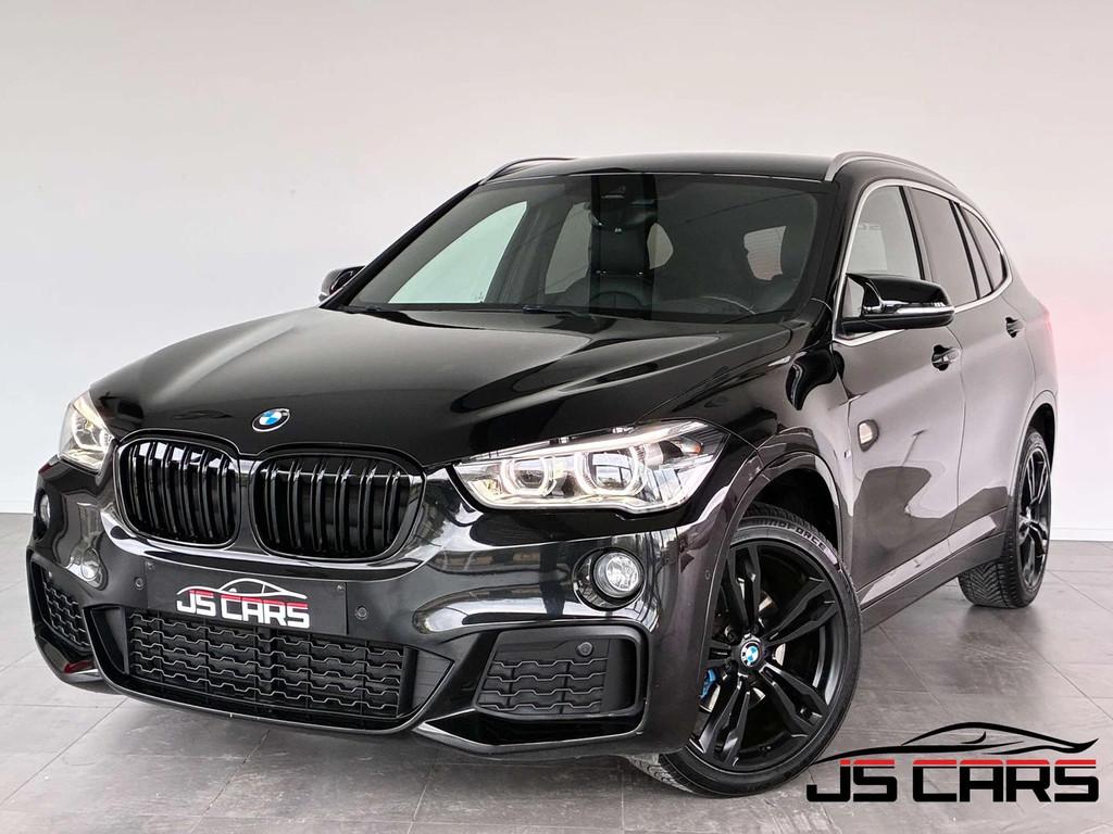 BMW X1 1.5iA FULL PACKM-GPS-CUIR-JANTES19-PDC (bj 2016), Gebruikt, Zwart, Leder, Bedrijf