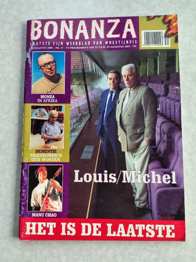 Retro tijdschrift laatste Bonanza 2001, Enlèvement, 1980 à nos jours, Journal ou Magazine