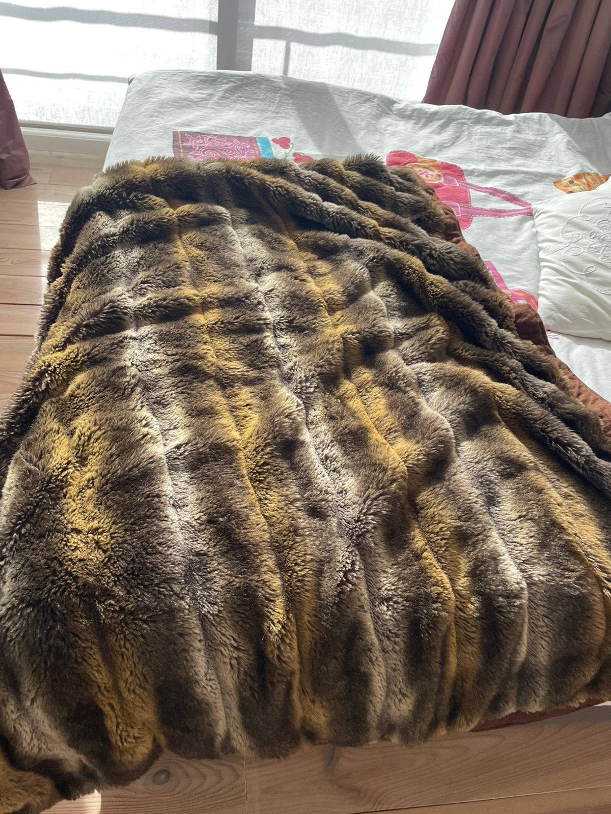 Deken fleece, Ophalen, Gebruikt, 200 cm, 180 cm