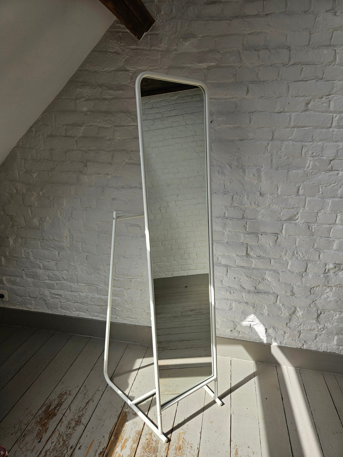 Miroir sur pied, Maison & Meubles, Enlèvement, Comme neuf, Moins de 50 cm, 150 à 200 cm