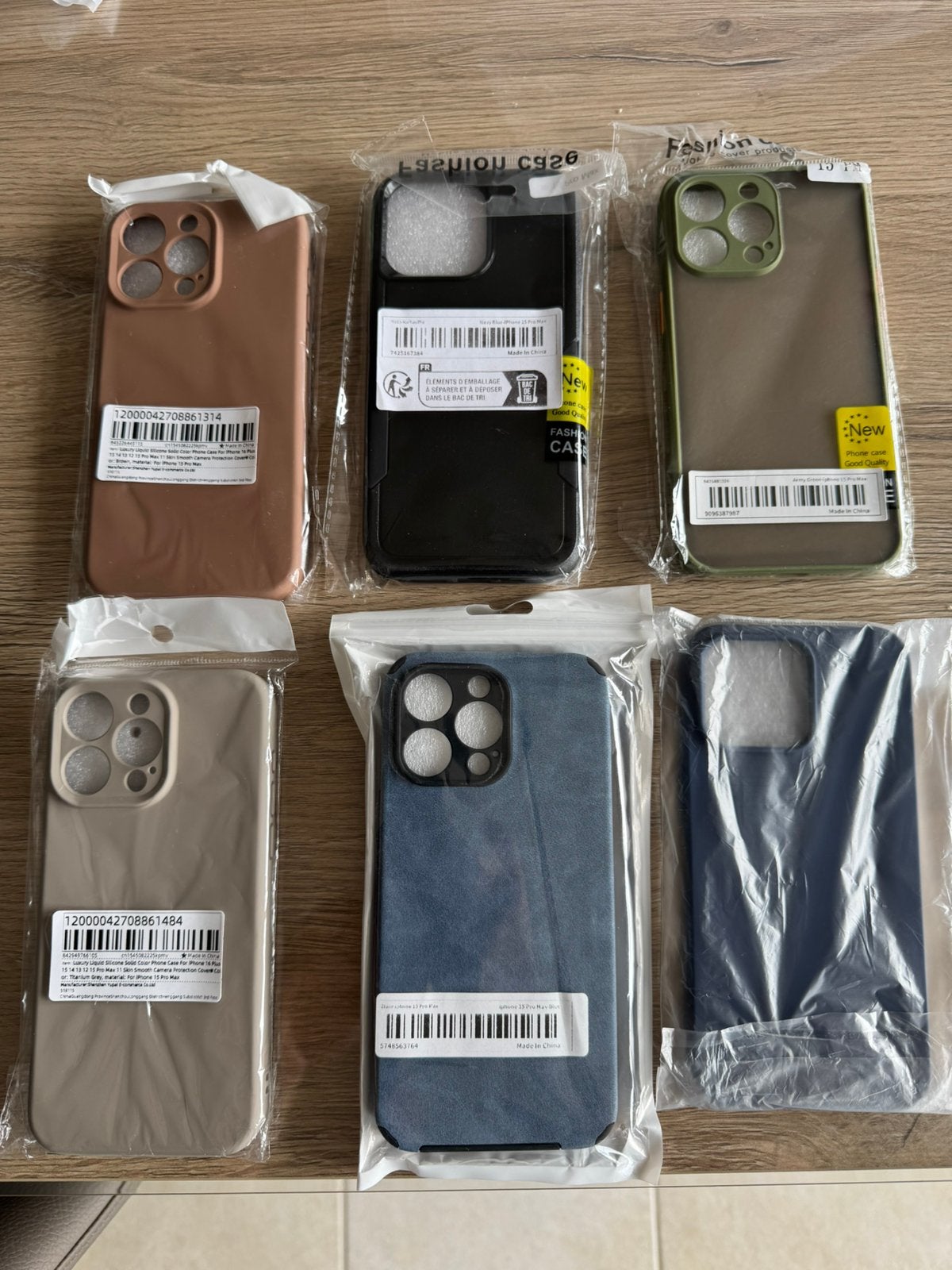 6 Iphone 15 pro max hoesjes, Ophalen, Nieuw, IPhone 15
