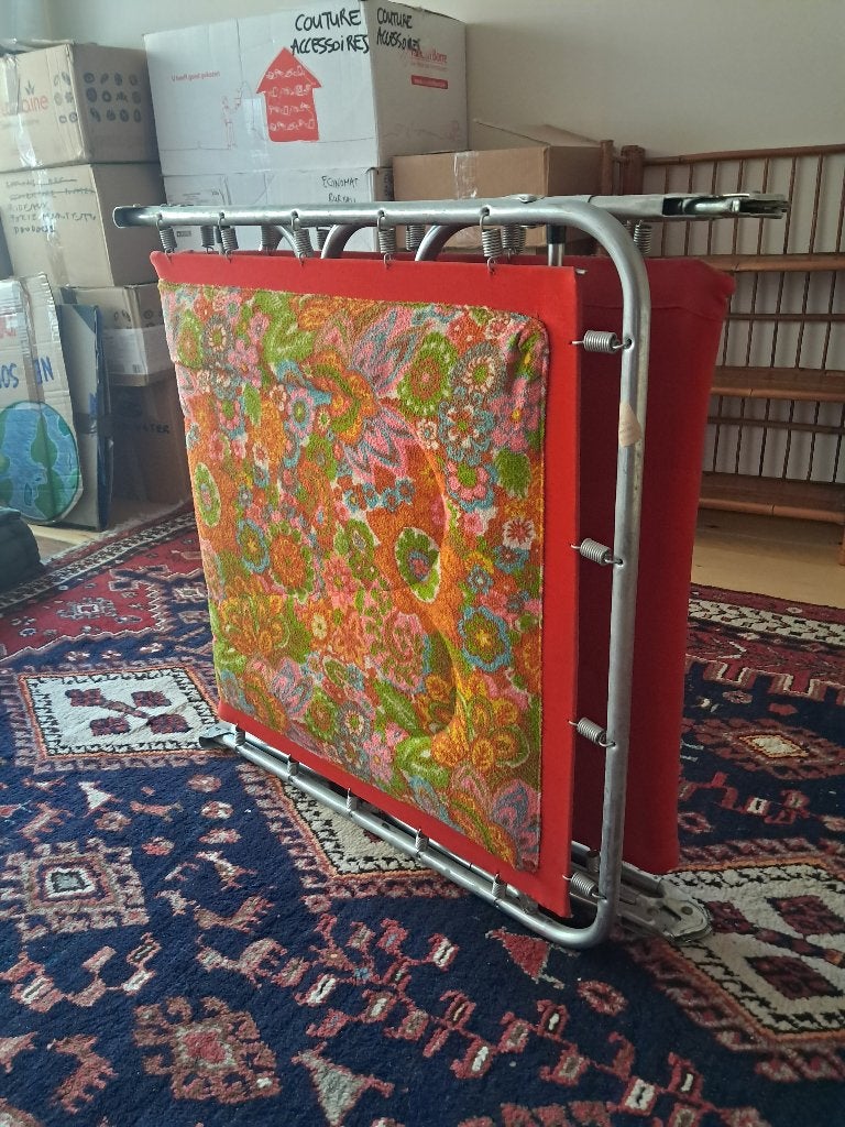 vintage opvouwbaar ligbed, Antiek en Kunst, Antiek | Meubels | Bedden, Ophalen