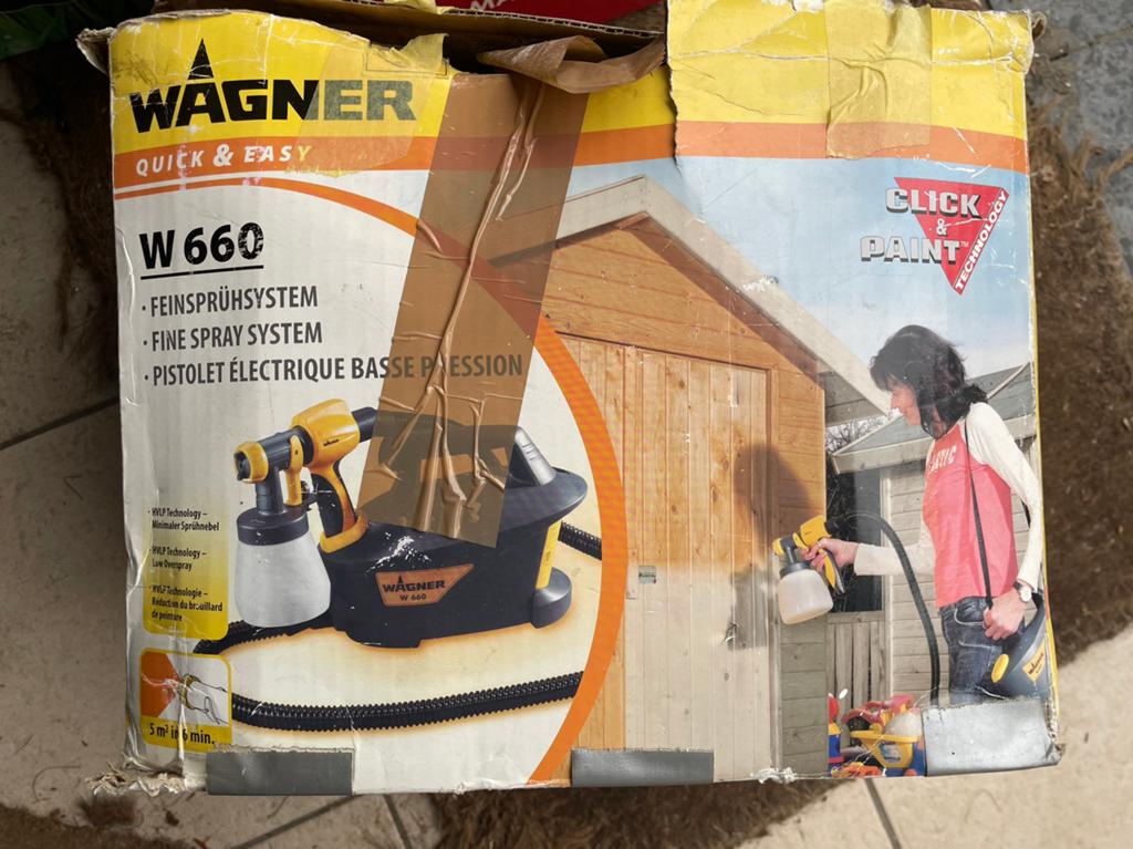 Wagner W 660 W660 Verfspuit - Fijnspuitsysteem, Ophalen of Verzenden, Zo goed als nieuw, Verfspuit of Verfpomp