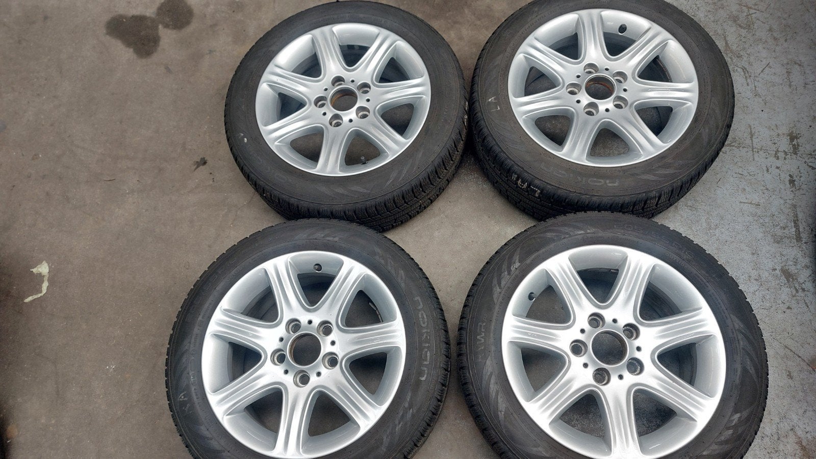 Originele BMW 1 SERIE Velgen + banden, Ophalen, Gebruikt, 16 inch, Band(en)
