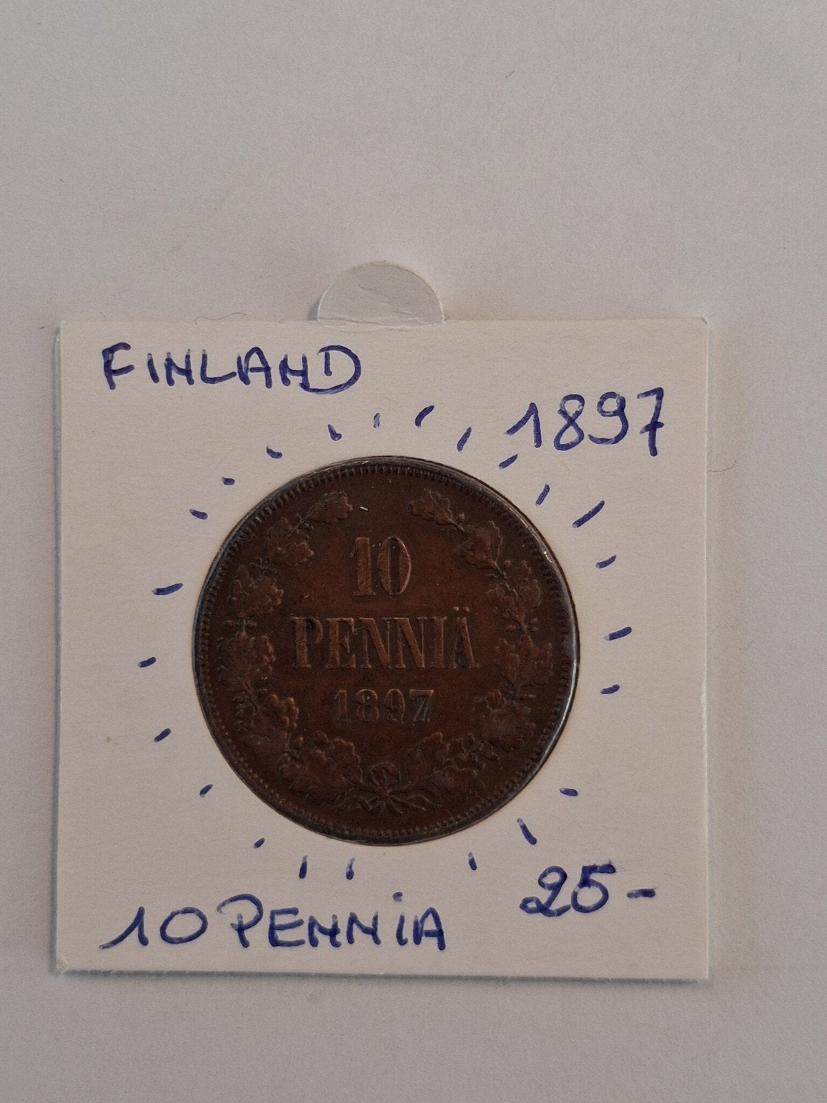 Finlande 10 pennia 1897 MAGNIFIQUE ! ! !, Enlèvement ou Envoi