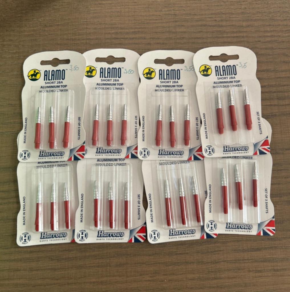 Alamo short 2BA aluminium top moulded linker 3 s, Sport en Fitness, Darts, Ophalen of Verzenden, Nieuw, Shafts