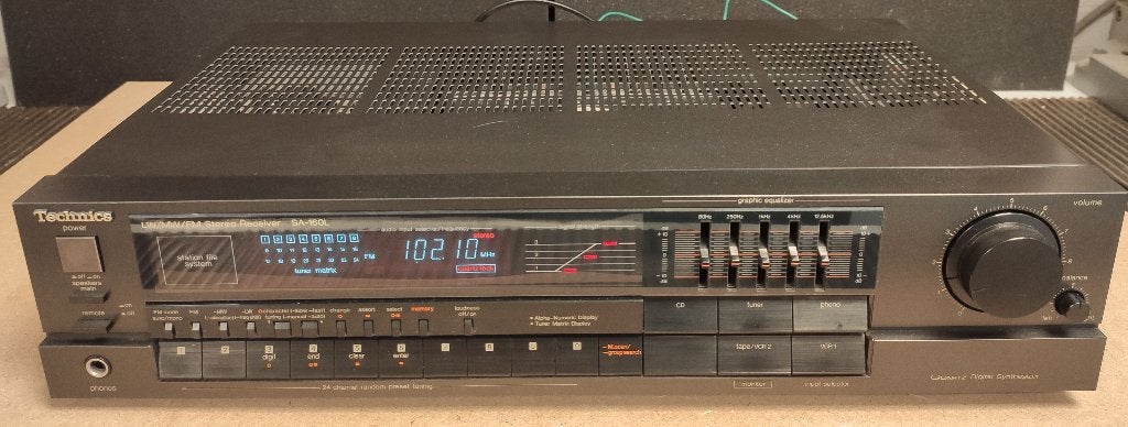 Technics SA-160L receiver, Audio, Tv en Foto, Versterkers en Ontvangers, Overige merken, Gebruikt, Ophalen of Verzenden, Minder dan 60 watt