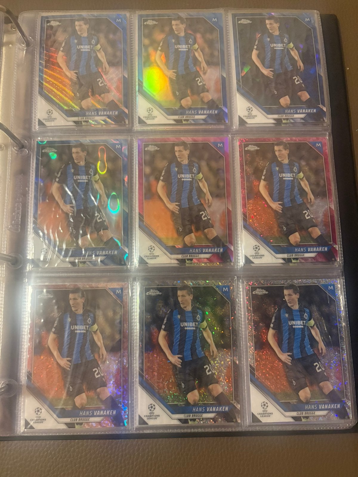 Hans Vanaken 23 Topps chrome cards . Club Brugge, Ophalen of Verzenden, Zo goed als nieuw