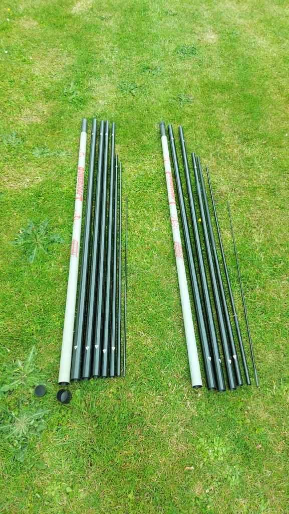 11m Vaste hengel + extra topset., Caravans en Kamperen, Ophalen of Verzenden
