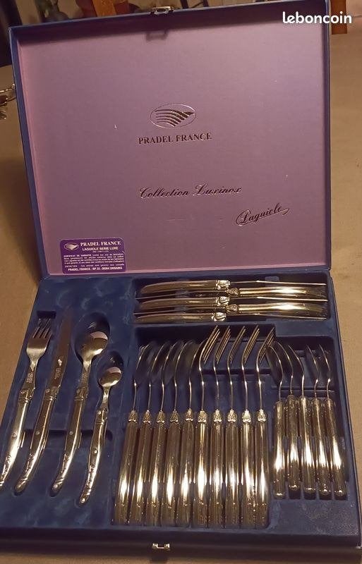 Ménagère 24 Pièces - Pradel France et Laguiole - Collection, Résiste au lave-vaisselle, Ensemble de couverts, Comme neuf, Enlèvement