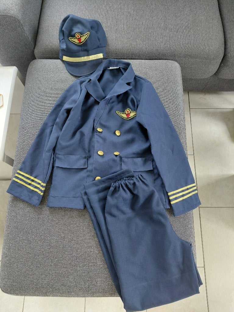 Déguisement de pilote taille 10-12 ans, Enfants & Bébés, Costumes de carnaval & Déguisements, Enlèvement ou Envoi, Comme neuf