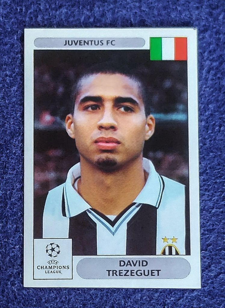 Panini sticker card voetbal ' Ch. League 2000 - D. Trezeguet, Enlèvement ou Envoi, Neuf, Autocollant