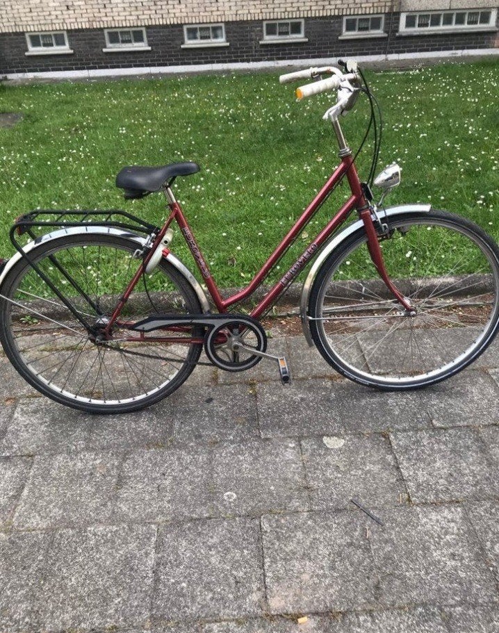 EuroVelo damesfiets te koop, Velgrem, Versnellingen, Zo goed als nieuw, Ophalen