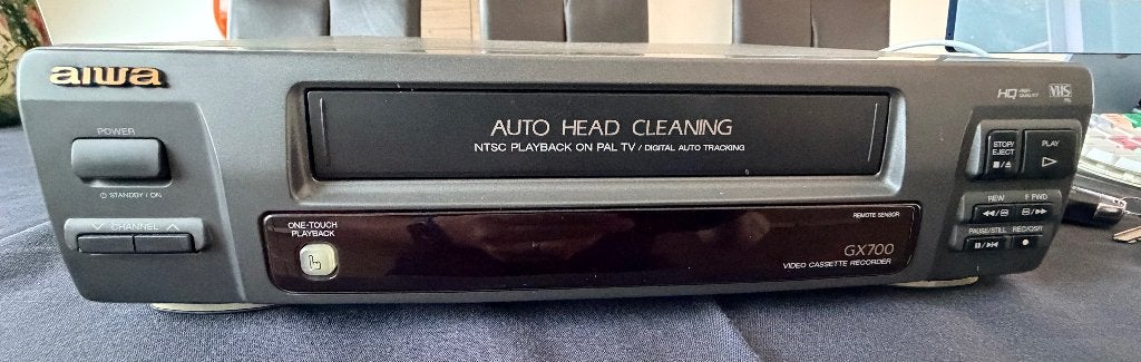 Enregistreur vidéo VHS AIWA, TV, Hi-fi & Vidéo, Lecteurs vidéo, Enlèvement ou Envoi, Reconditionné, Lecteur ou enregistreur VHS