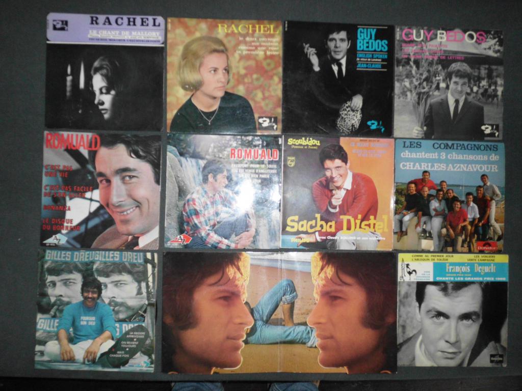 lot  une vingtaine de 45T. EP sixties français, Cd's en Dvd's, Vinyl | Overige Vinyl, Gebruikt, 7 inch, Ophalen of Verzenden, 1960 - 1969